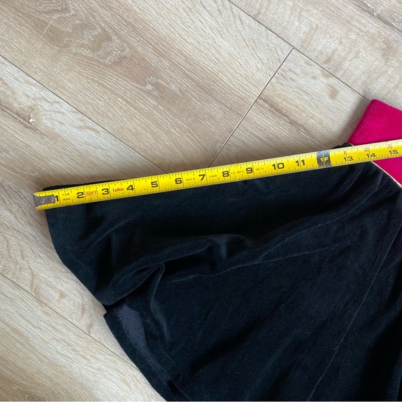 Vintage Velvet circle skirt black & pink Best By Lannie - Picture 9 of 9